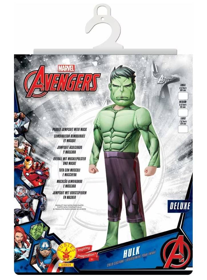 Costum Rubies Marvel The Hulk (116 CM)
