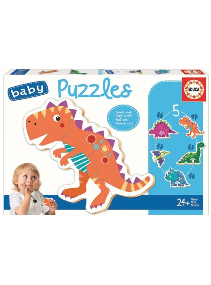Educa Baby Puzzles 5 Pcs Dinosaurs (80-18873)