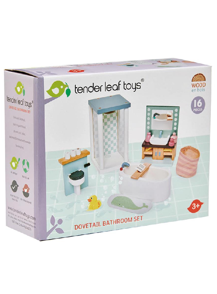 Set Tender Leaf Dollshouse Furniture & Bathroom (tl8151)