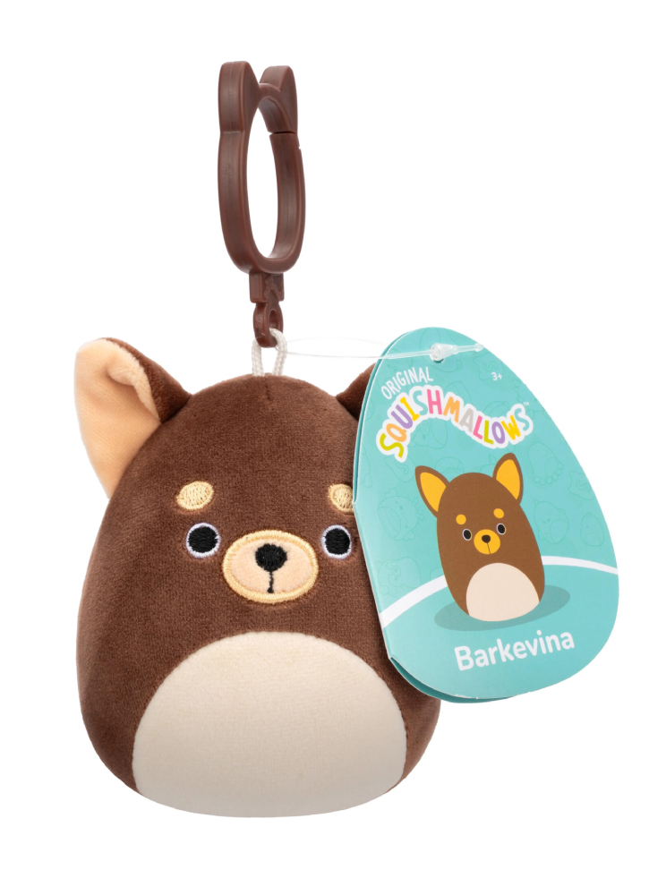 Squishmallows P20 Clip On Barkevina Chihuahua 9cm