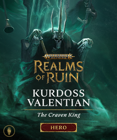 Warhammer Age Of Sigmar Realms Of Ruin Kurdoss Valentian The Craven King