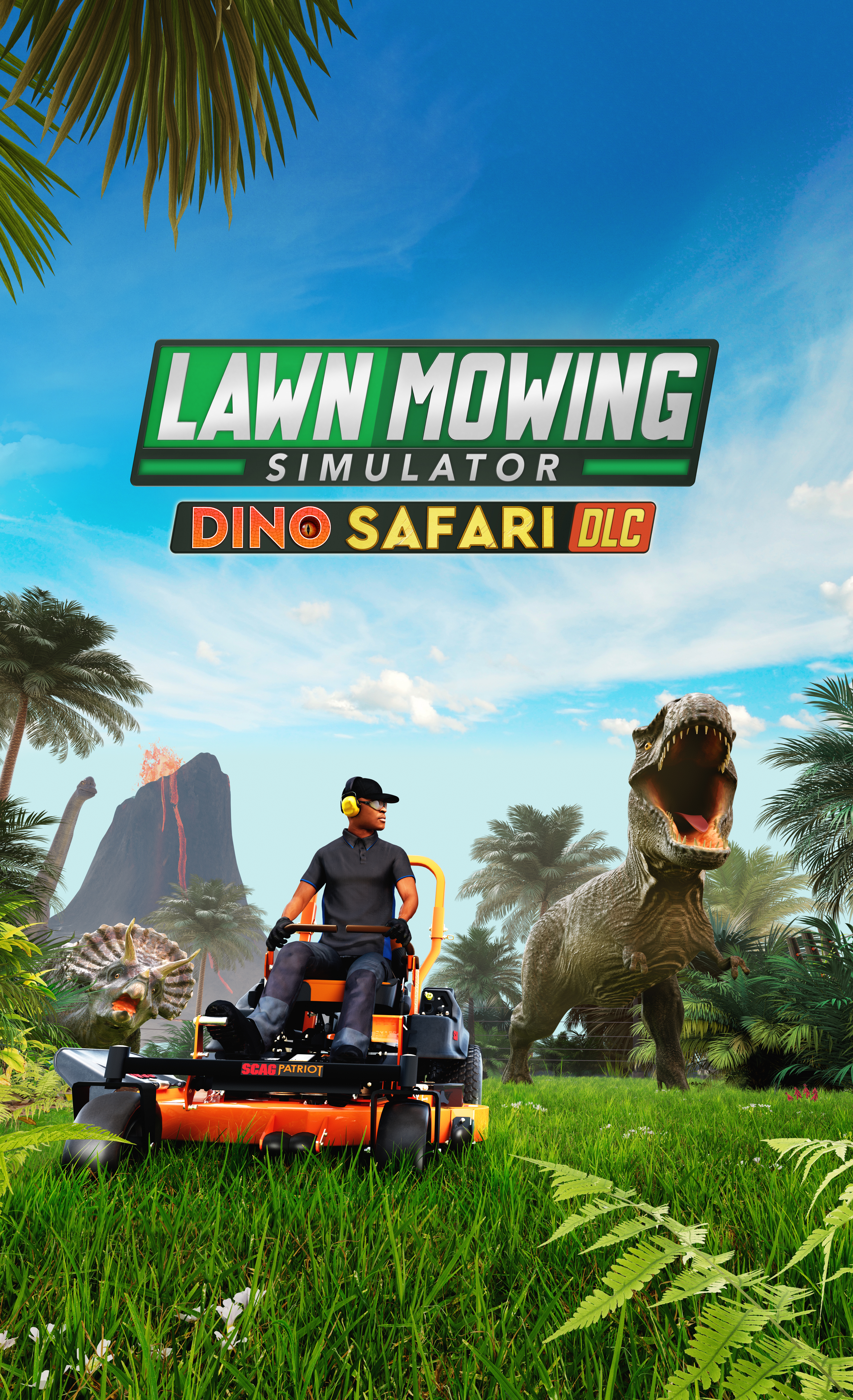 Lawn Mowing Simulator Dino Safari