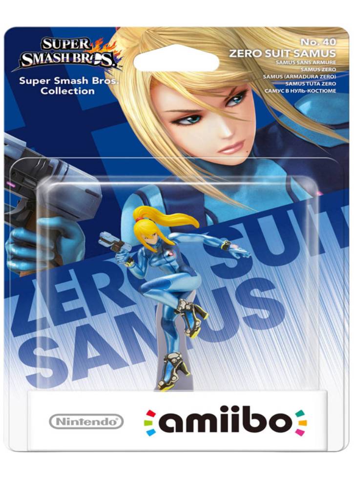 Amiibo Zero Suit Samus No.40 Super Smash