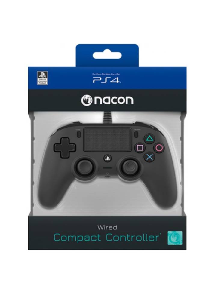 Nacon Wired Compact Controller Black PS4