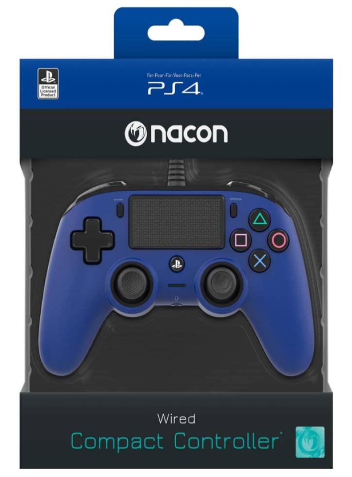 Controller Nacon Compact Blue Wired PS4