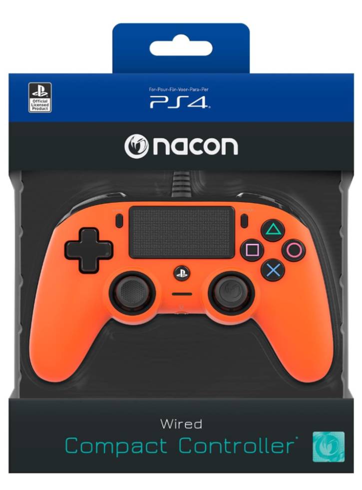 Nacon Wired Compact Controller Orange PS4