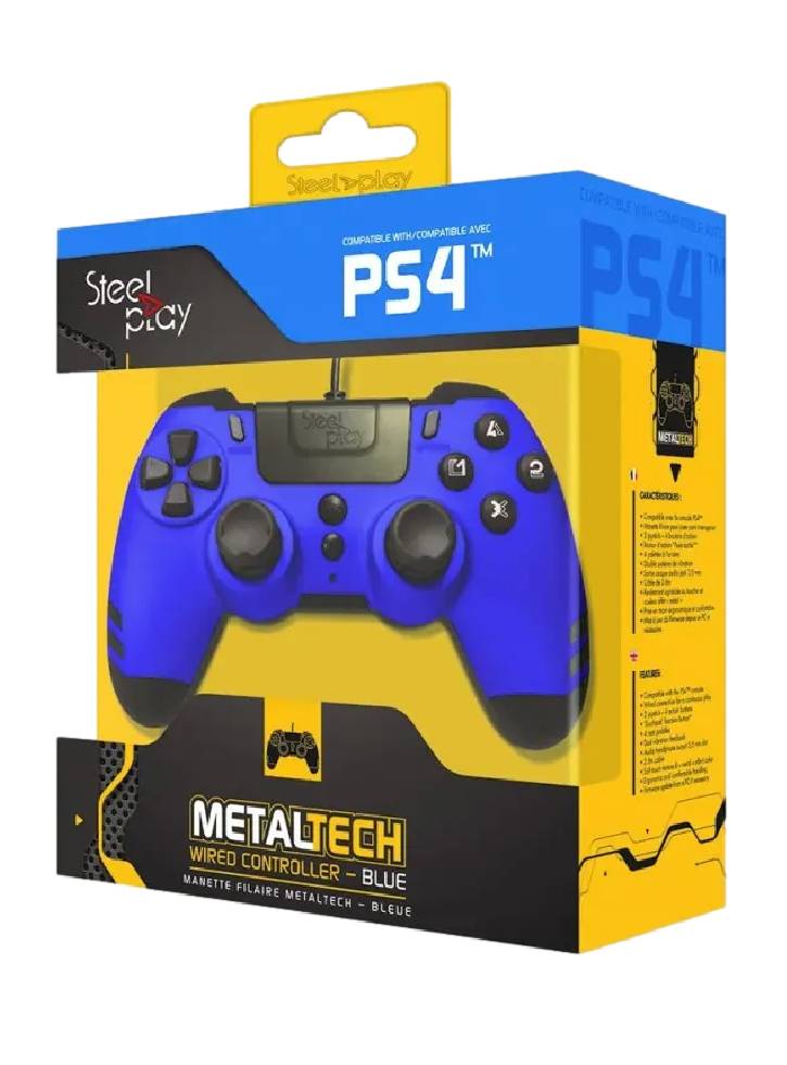 Controller Wired Steelplay Metaltech Albastru PS4