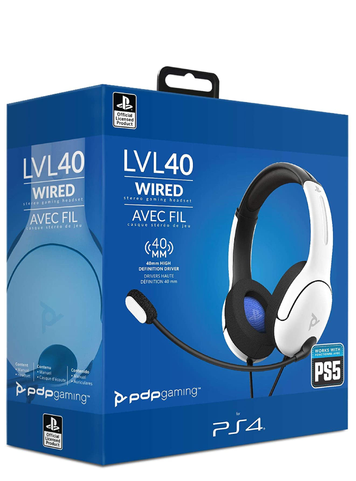 Pdp Lvl40 Stereo Headset White - Ps4/ps5 PS4|PS5