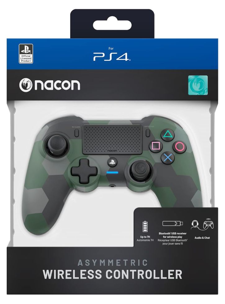 Nacon Controller Asymmetric Wireless Verde Camuflaj PC|PS4
