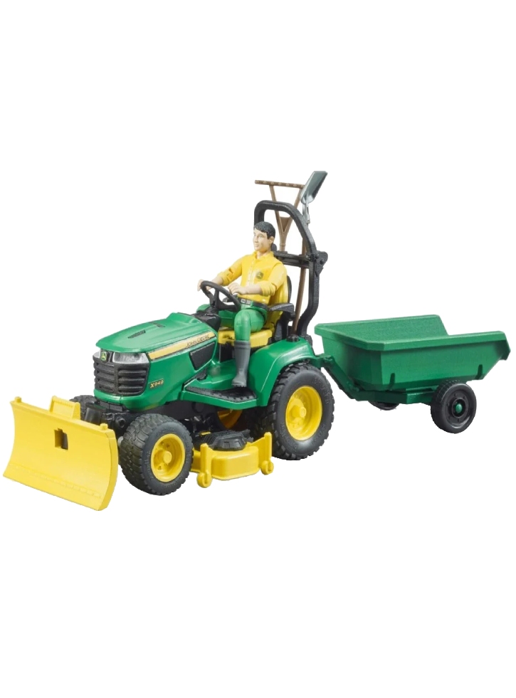 Tractor Bruder Bworld John Deere Lawn Trailer & Gardener (br62104)