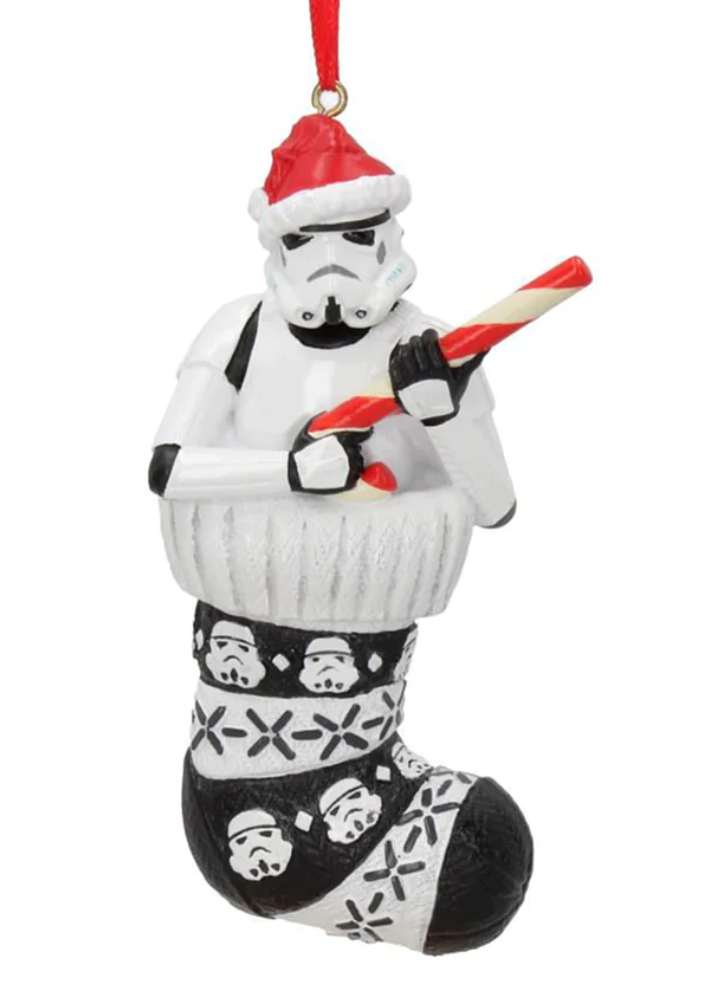 Stormtrooper In Stocking Hanging 11.5cm