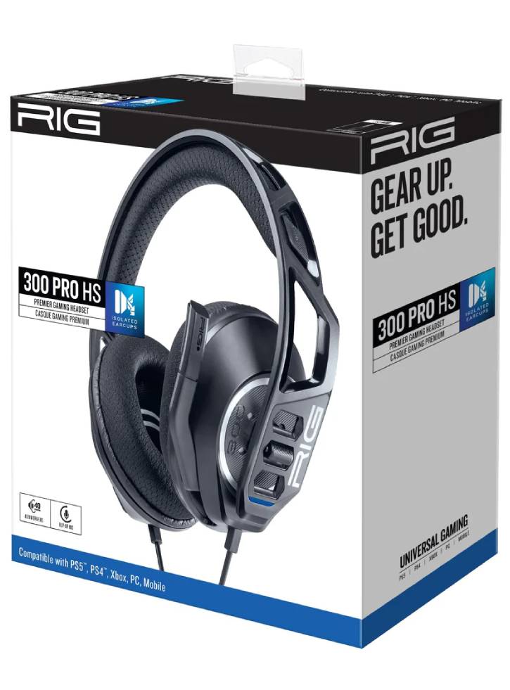 Casti Nacon Rig 300 Pro Hs Black - Playstation 4 PS4