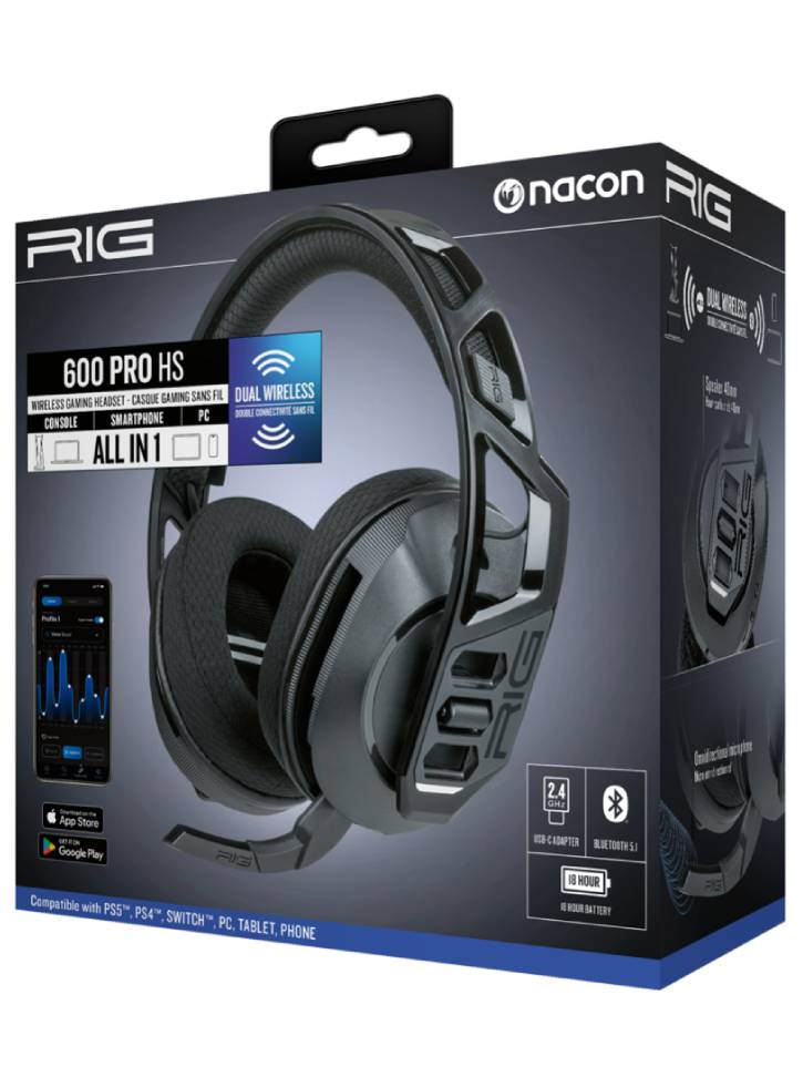 Casti Rig 600 Pro Hs Black - Playstation 5 PS5