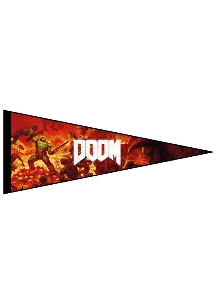 Fanattik Felt Pennant Wallscrolls Doom