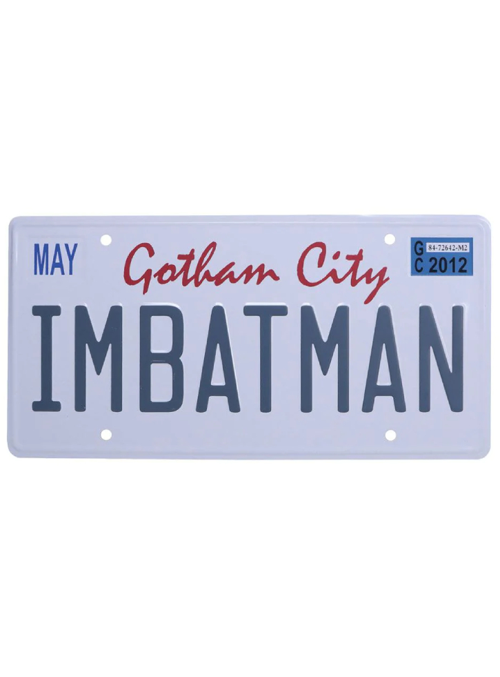 Dc Comics Batman Number Plate Tin Sign