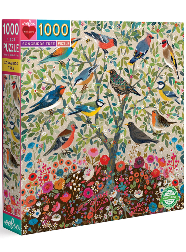 Puzzle Eeboo1000pc Songbirds Tree (epztsbd)