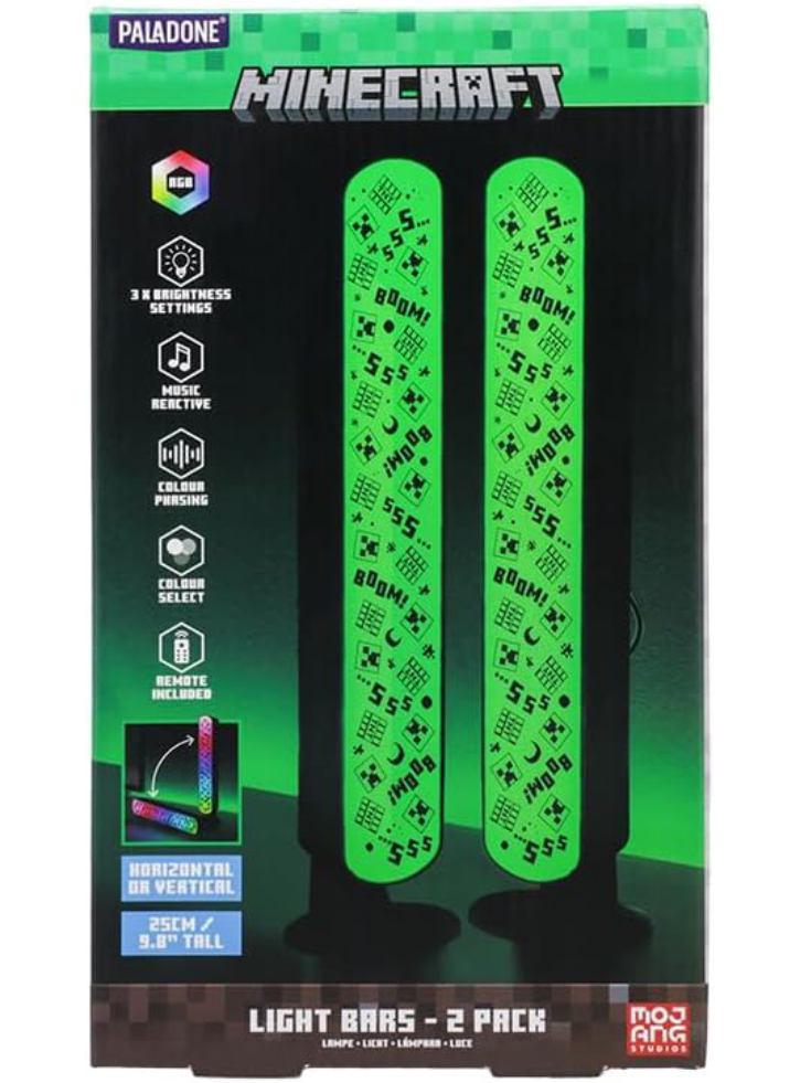 Minecraft Light Bar Set Of 2 With Remote