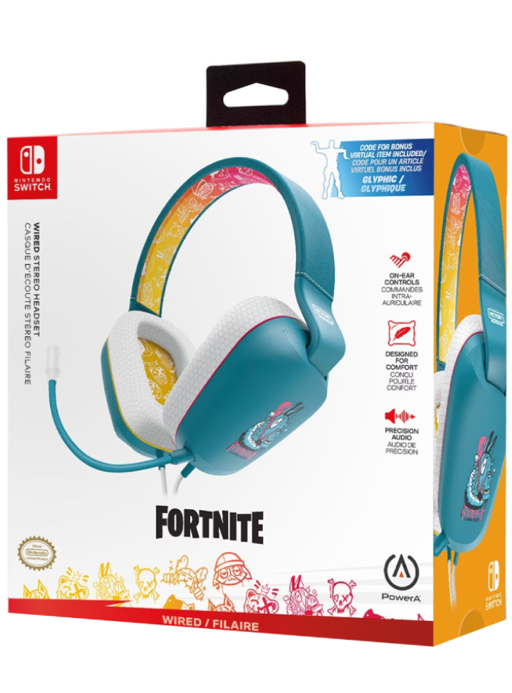 Powera Stereo Headset Llambro Fortnite - Nintendo Switch NSW