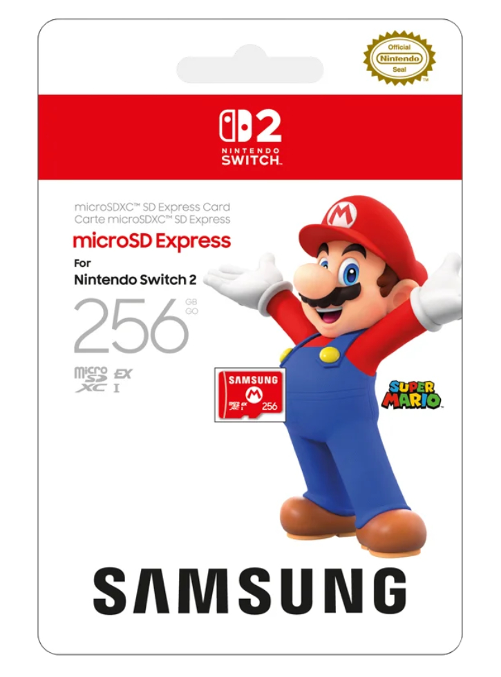 Micro Sd Card Samsung Mario Logo NSW2