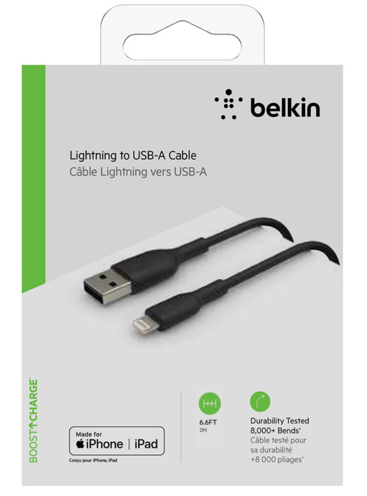 Belkin Boost Charge Lightning To Usb-a Cable 2m Black