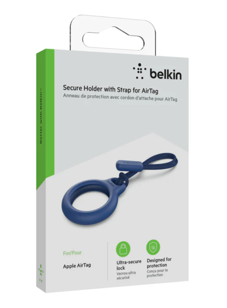 Belkin Secure Holder Strap For Airtag Blue
