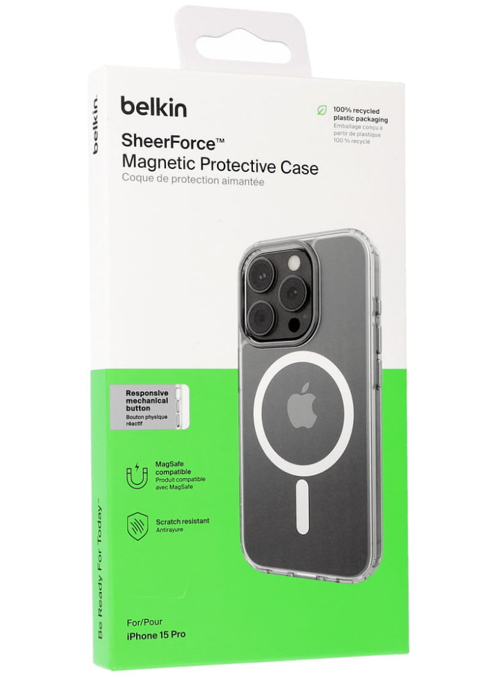Belkin Sheer-ce Magnetic Protective Case Iphone 15 Pro Clear