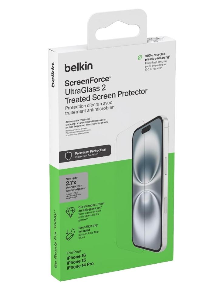 Belkin Ultraglass 2am Screen Protection For Iphone 15/14 Pro