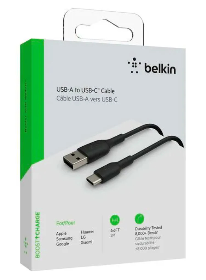 Belkin Boost Charge Usb-a To Usb-c Cable 2m Black