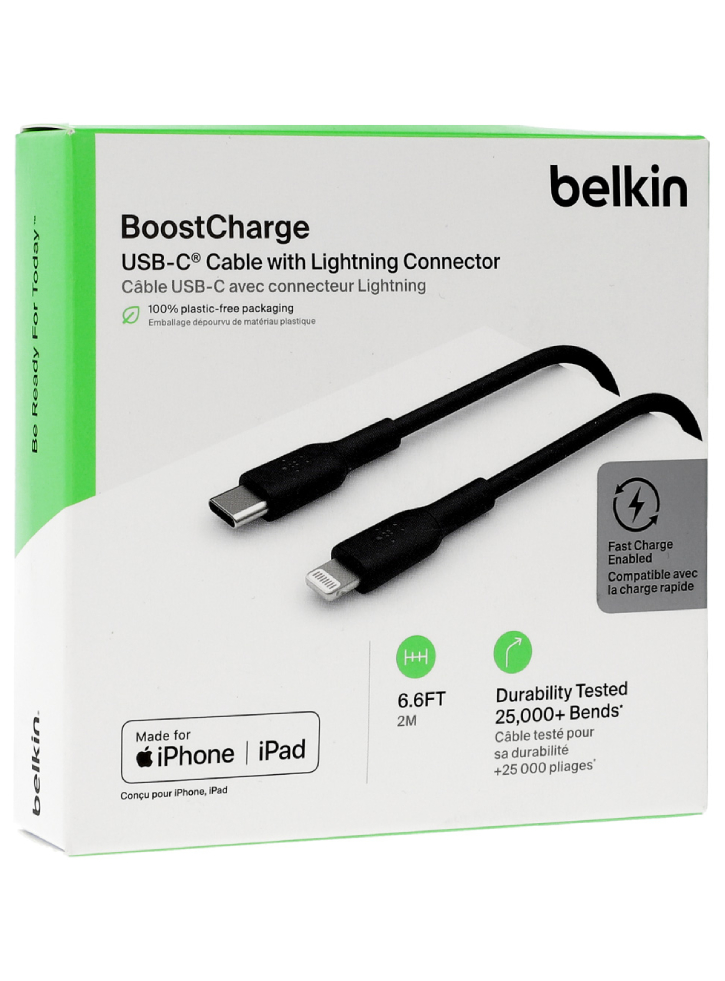 Belkin Boost Charge Lightning To Usb-c Cable 2m Black