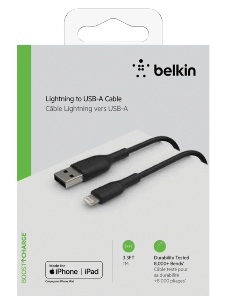 Belkin Boost Charge Lightning To Usb-a Cable 1m Black