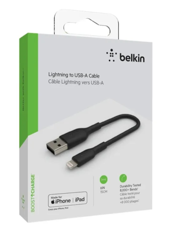 Belkin Boost Charge Lightning To Usb-a Cable 0.15m Black