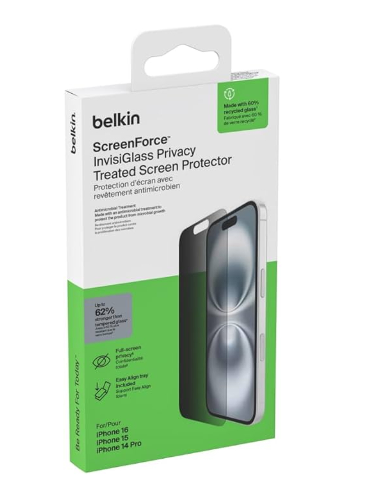 Belkin Temperedglass Privacy Am Screen Protection Iphone 15/14 Pro