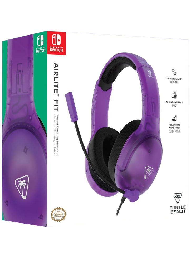 Turtle Beach Airlite Fit Wired Headset (ghost Purple) NSW