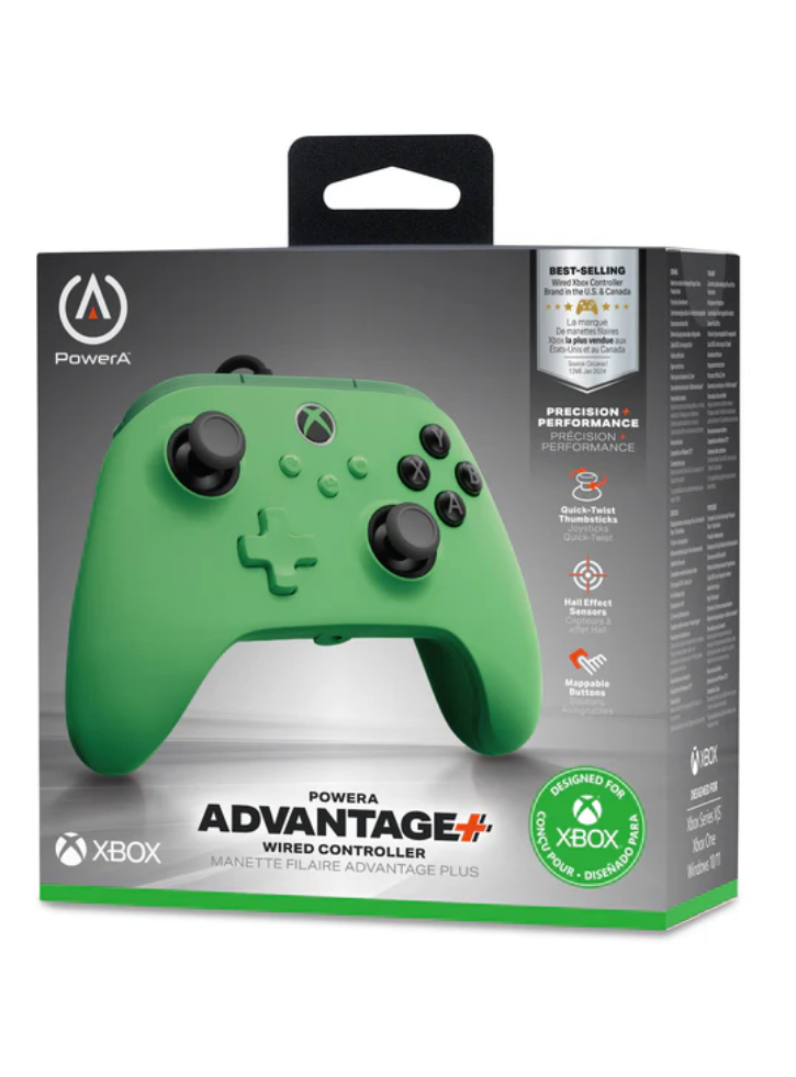 Powera Advantage Plus Wired Controller Green Meadow Green/black PC|XBOX ONE|XBOX SERIES S|XBOX SERIES X