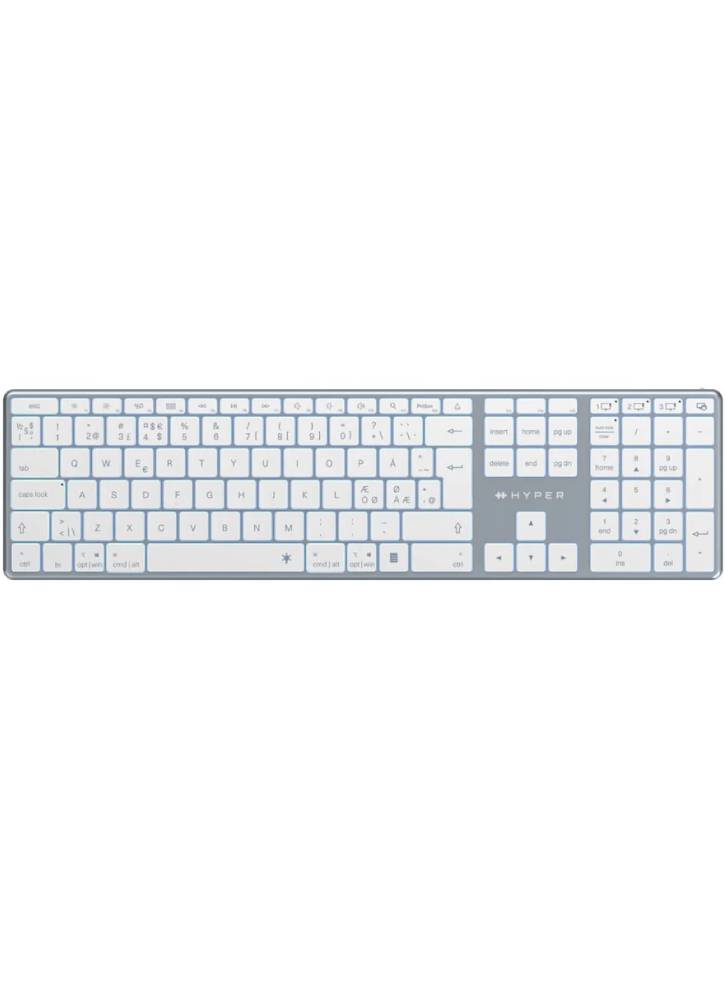 Hyper Bluetooth 5.0 Wireless Keyboard Space Grey (nordic) PC