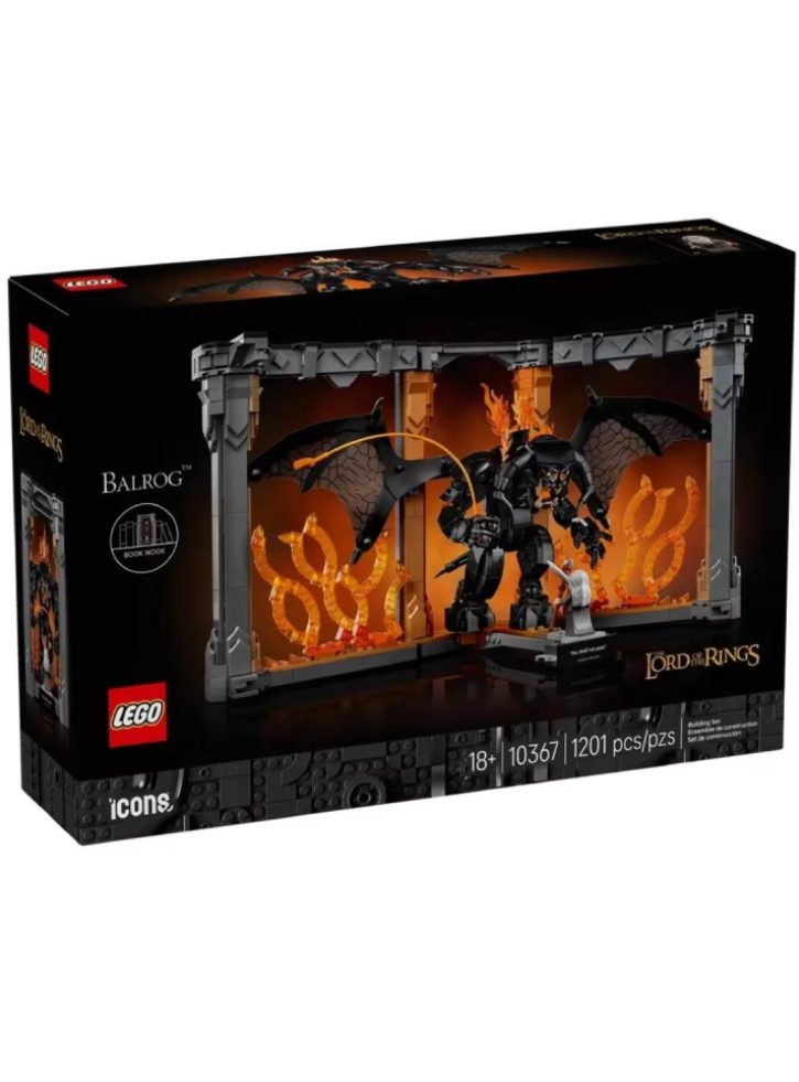 Lego Icons The Lord Of The Rings Balrogtm Book Nook (10367)