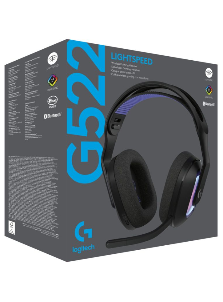 Logitech G522 Lightspeed Wireless Gaming Headset Android Devices|Apple Devices|PC|PS5