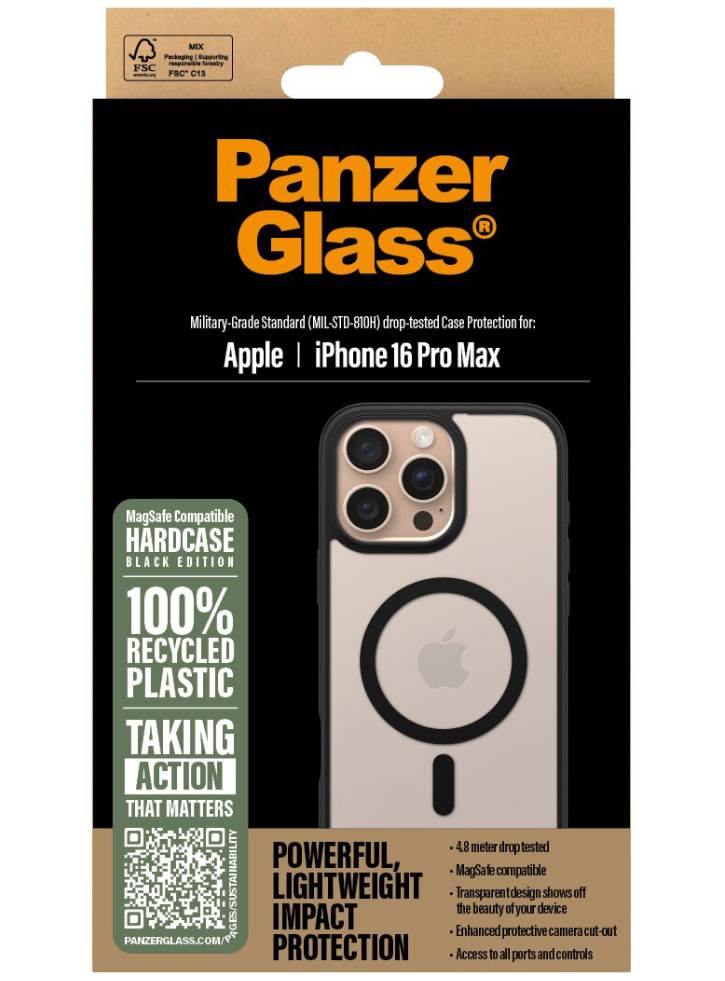 Panzerglass Hardcase Magsafe Iphone 16 Pro Max Black