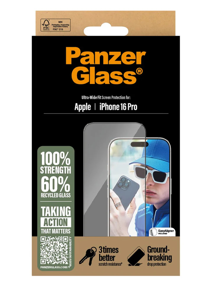 Panzerglass Screen Protection Iphone 16 Pro Ultra Wide Fit