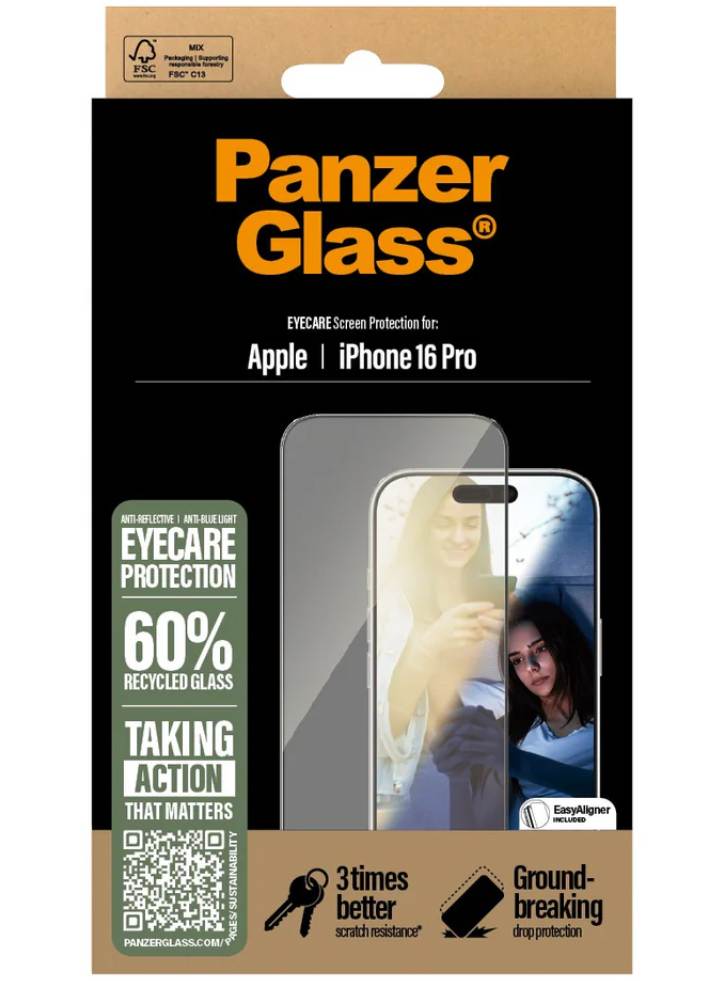 Panzerglass Eyecare Screen Protection Iphone 16 Pro Ultra Wide Fit