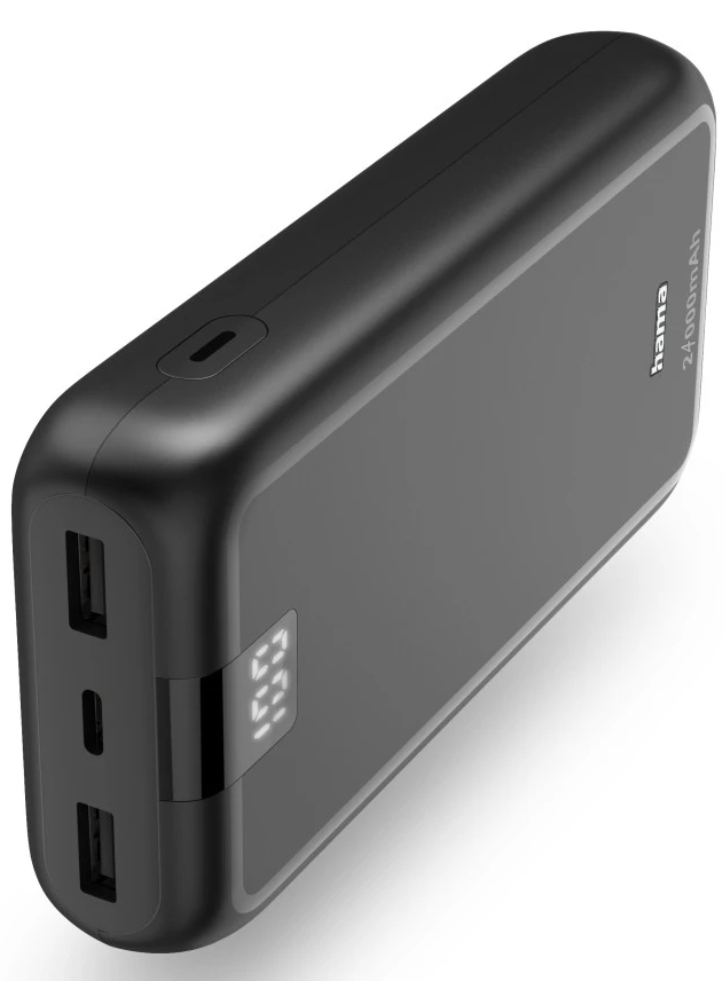 Hama Powerbank 24000mah 2xusb-a+1xusb-c Anthracite