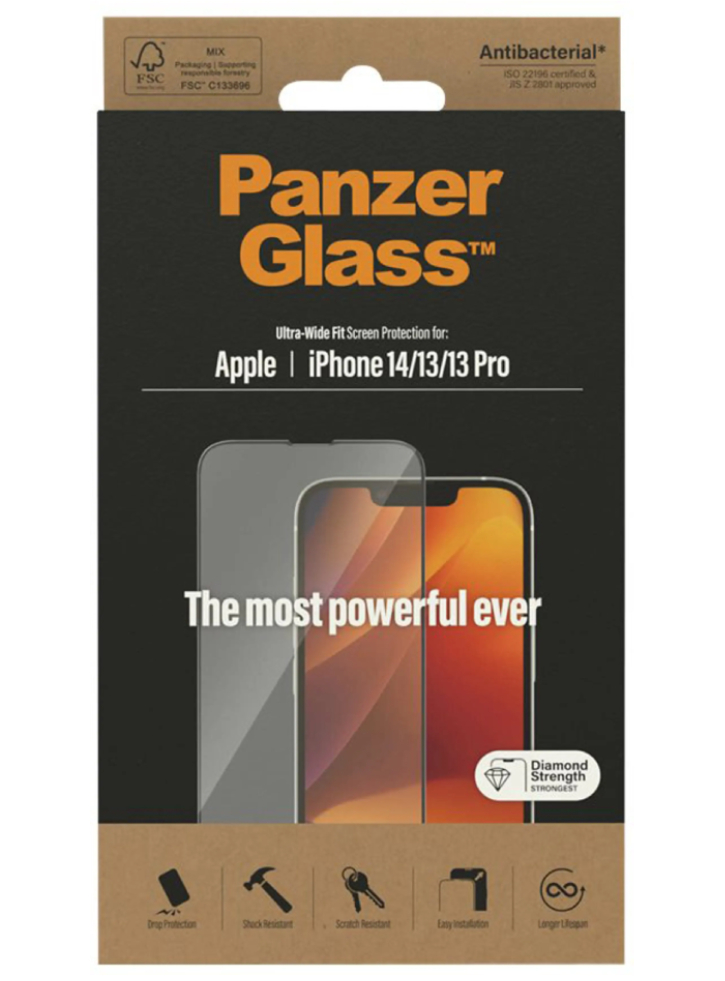 Panzerglass Screen Protector Apple Iphone 14 - 13 - 13 Pro Ultra-wide Fit