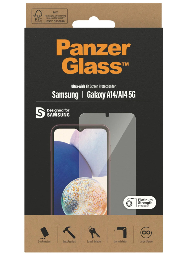 Panzerglass Screen Protector Samsung Galaxy A14 - A14 5g Ultra-wide Fit