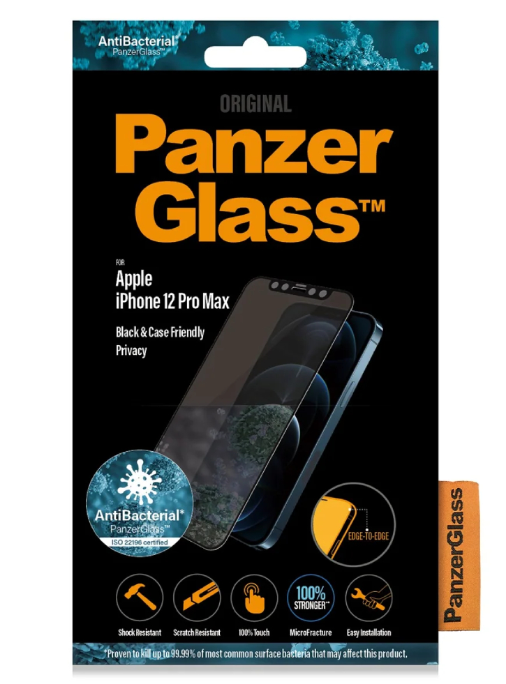 Panzerglass Privacy Screen Protector Apple Iphone 12 Pro Max Edge-to-edge