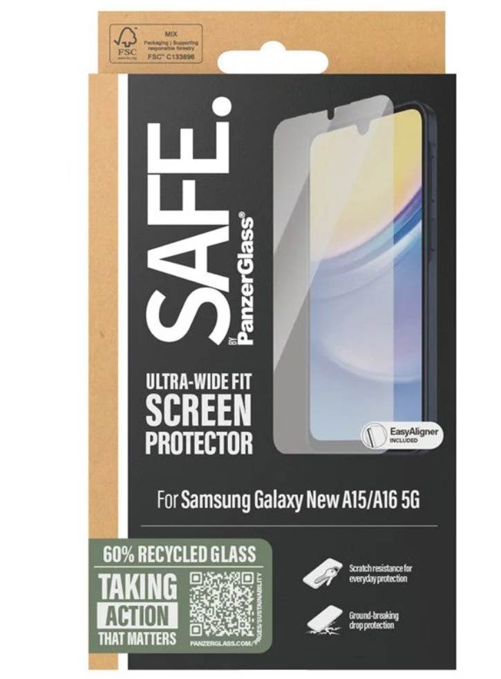 Safe By Panzerglass Screen Protector Samsung New A15/a16 5g Ultra-wide Fit
