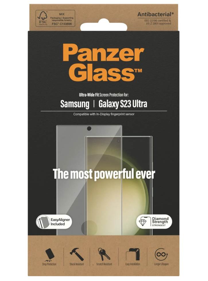 Panzerglass Screen Protectersamsung Galaxy S23 Ultra Ultra-wide Fit M. Easyaligner