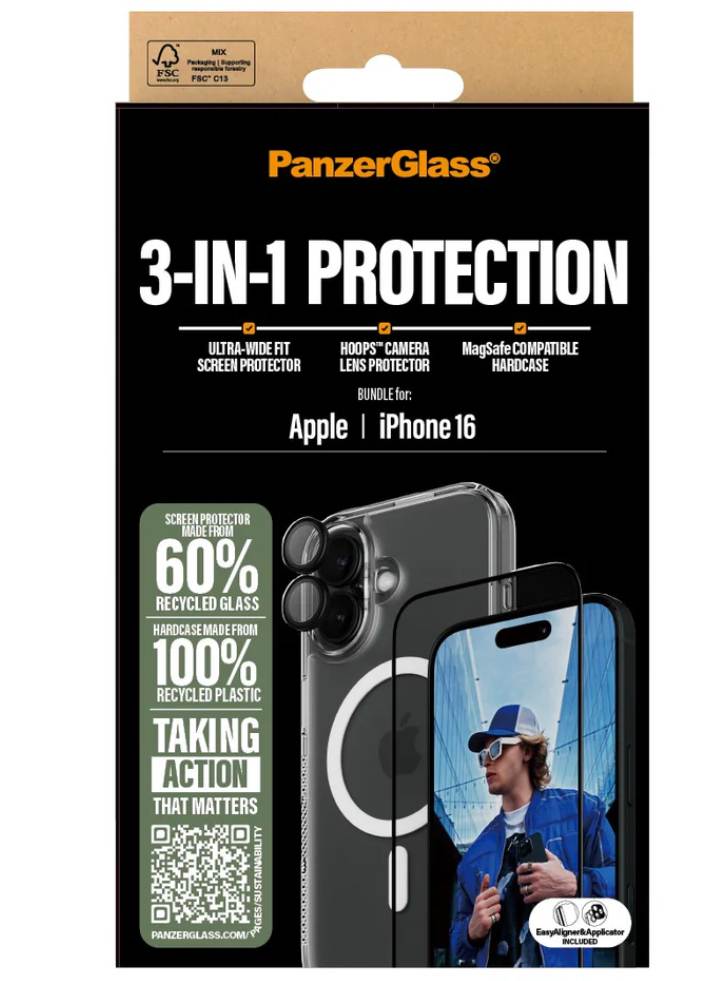 Panzerglass Iphone 16 6.1\'\' 3-in-1 Protection Bundle
