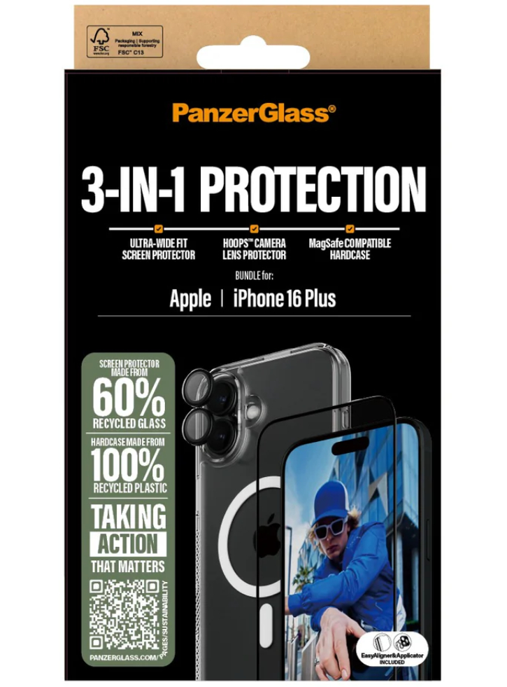 Panzerglass Iphone 16 Plus 7\'\' 3-in-1 Protection Bundle