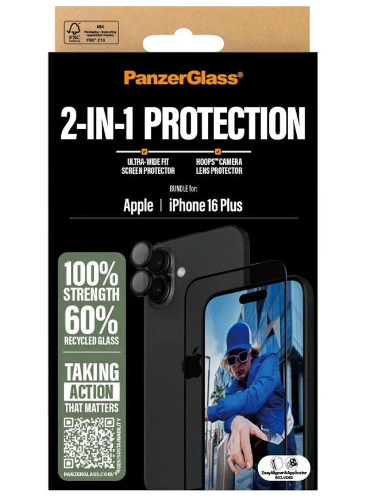 Panzerglass Iphone 16 Plus 6.7\'\' 2-in-1 Bundle