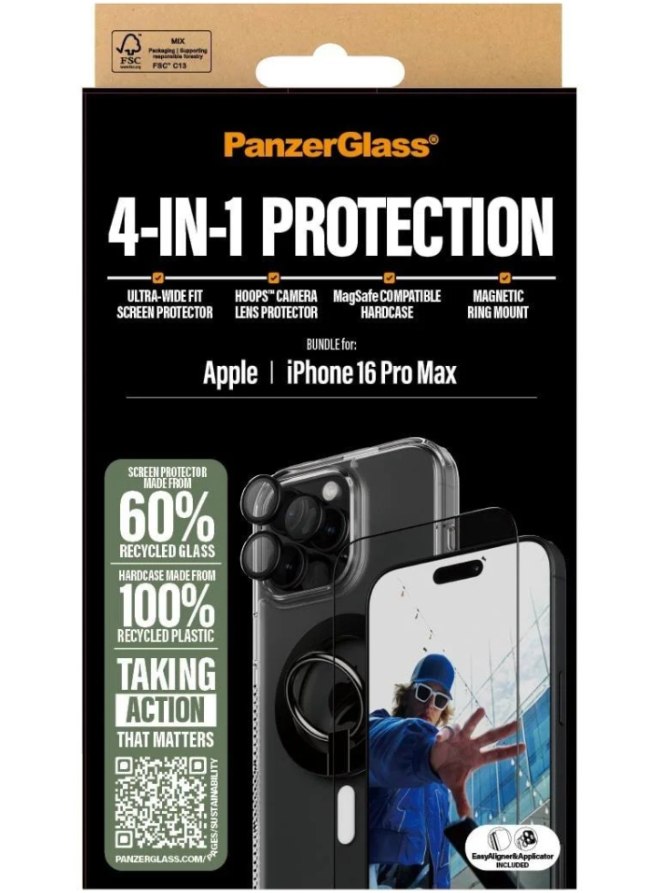 Panzerglass Iphone 16 Pro Max 6.9\'\' 4-in-1 Protection Bundle